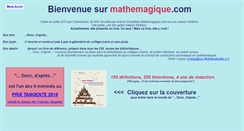 Desktop Screenshot of mathemagique.com